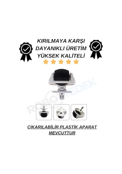 Roborock Qrevo Edge 2 Pro Uyumlu Tekerlek Beyaz Renk -1 Adet
