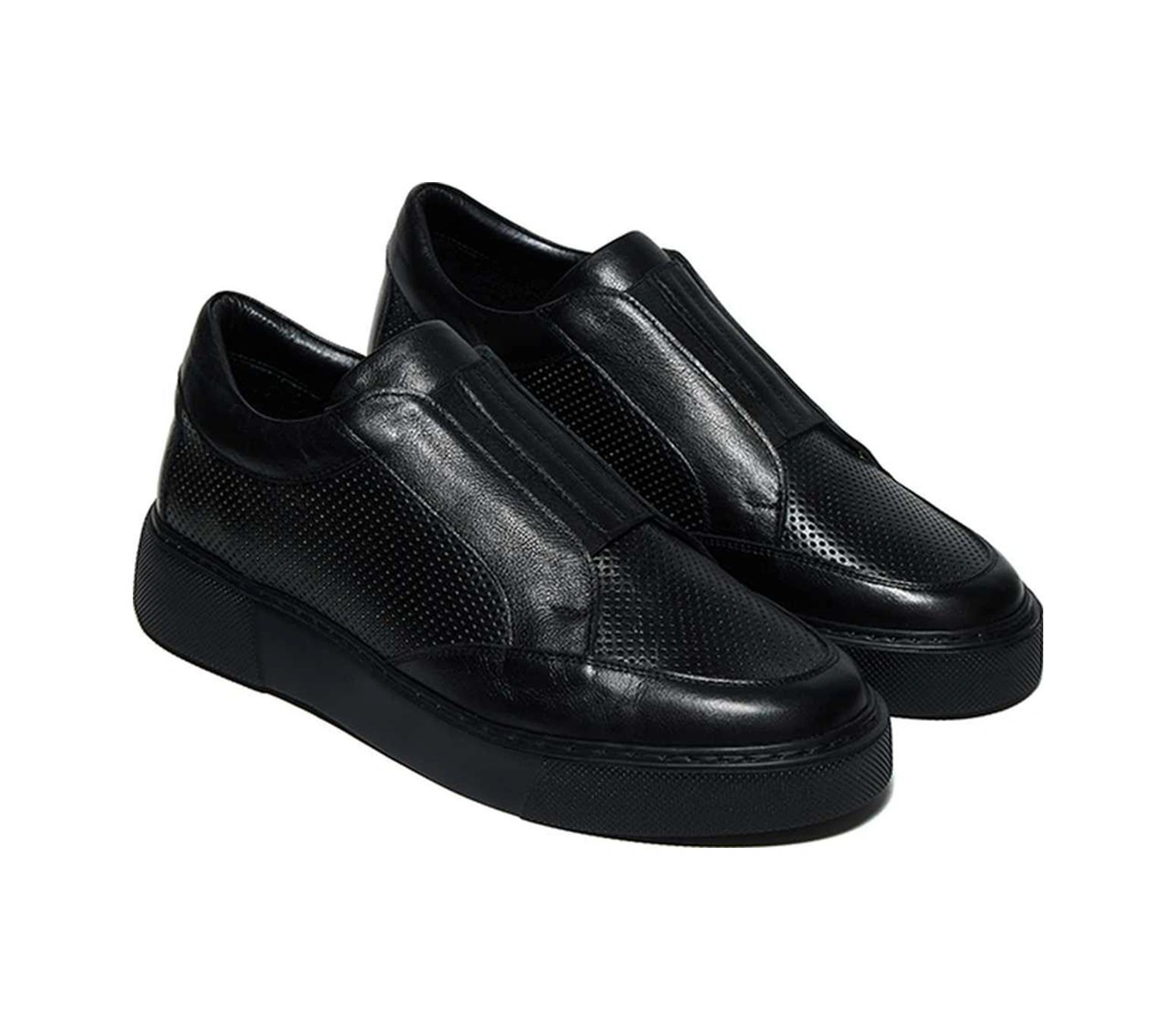 Bestello Bağcıksız Lastikli Eva Taban Sneaker 331-1220 Erkek Ayakkabı Siyah