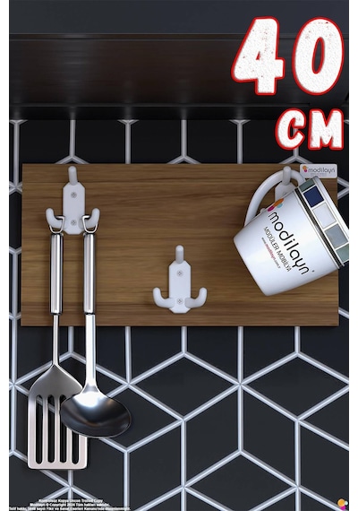 Geyik 9 Kancalı Mutfak Askısı 3'lü Set 36,4x19 Cm - Şık Tasarım, Çok Amaçlı Düzenleyici Ve Yer Tasarrufu 40 Cm Geyik 9 Kancalı Mutfak Askısı 3'lü Set 36,4x19 Cm - Şık Tasarım, Çok Amaçlı Düzenleyici Ve Yer Tasarrufu 40 Cm