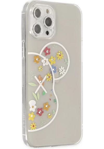 Newface Apple Uyumlu iPhone 12 Pro Kılıf Lucky Silikon - Lucky 6 Şeffaf