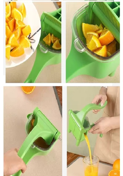 Manuel Plastik Meyve Portakal Karpuz Limon Sıkacağı Kollu Sebze Suyu Sıkma Limonata Aparatı Aleti Çok Renkli