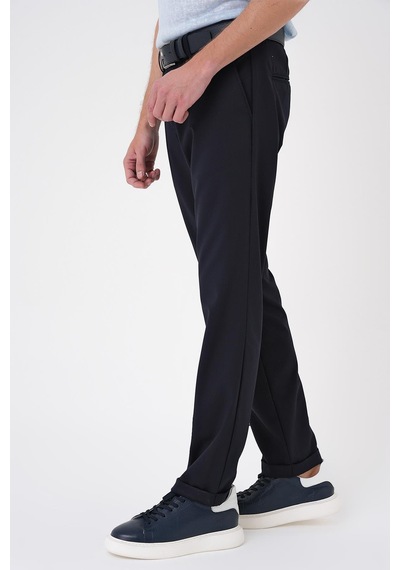 Efor Comfort Fit Beli Lastikli Lacivert Jogger Pantolon P 1185 Lacivert
