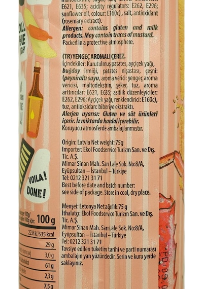 Long Chips Yengeçli Cips 75 Gr