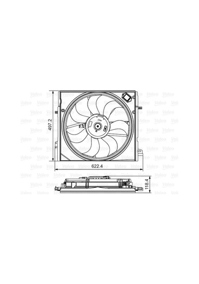 Fan Motoru Valeo 698582 Nissan Qashqai