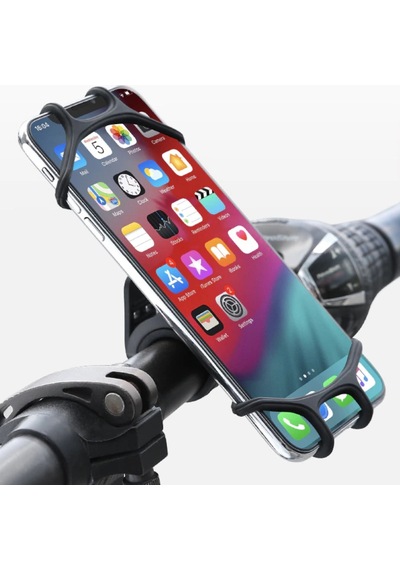 Plentiful Universal Bisiklet Motosiklet Çocuk Arabası Silikon 360 Derece Telefon Tutucu Tüm Modellerle