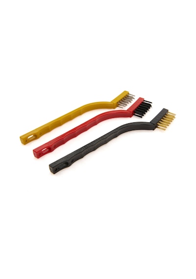 3'lü Tel Fırça - Renkli - 16 Cm 10'lu Set