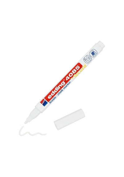 Edding 4085 Tebeşir Kalemi - Beyaz - 1 Tebeşir Kalemi - 1-2 Mm Yuvarlak Uçlu