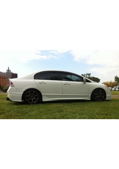 Honda Civic Fd6 Mugen Yan Marşpiyel Seti Plastik 2 Adet Mat Siyah 2006 2007 2008 2009 2010 2011 Karlık+ek+bodykit