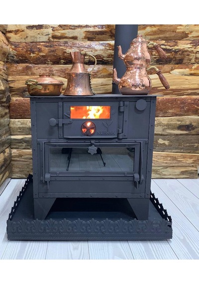 Nurak 65X50 Camlı Odun Kuzinesi