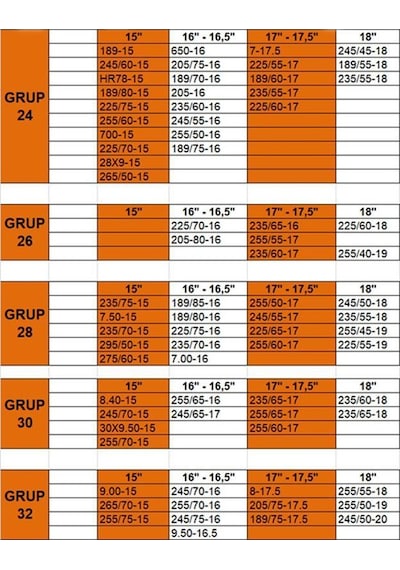4X4 Kar Patinaj Zinciri 650X16 Grup:24 Space Karmatik