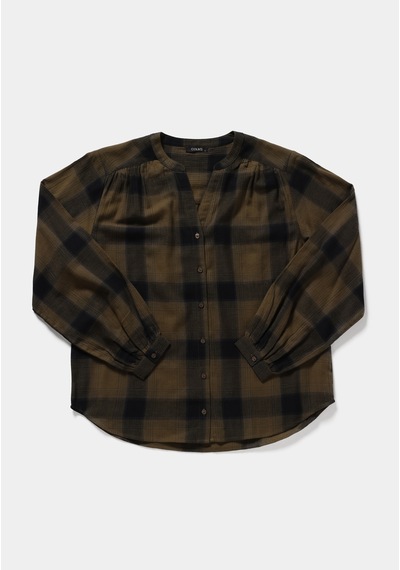 Colin's Colins Fashion Fit Kadın Yeşil Gömlek Cl1082030 Q1.v1 Kha Haki