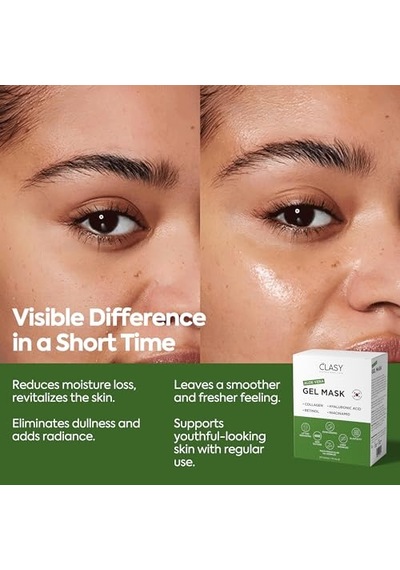 Clasy Care Aloe Vera Jel Maske - Kolajen Ve Retinol İle Nemlendirici Yüz Maskesi - Güneş Yanığına Karşı Ferahlatıcı Bakım - Seyahat Boyu 06712956