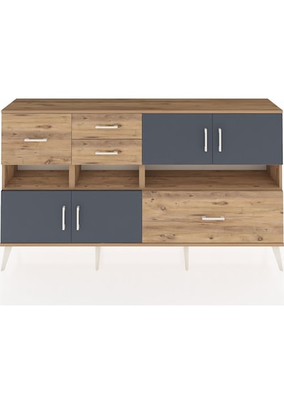 Arges Konsol 5 Raflı 4 Çekmeceli 4 Kapaklı 176x30x99 Çam-antrasit/çam Antrasıt/atlas Çam - Atlas Çam Arges Konsol 5 Raflı 4 Çekmeceli 4 Kapaklı 176x30x99 Çam-antrasit/çam Antrasıt/atlas Çam - Atlas Çam
