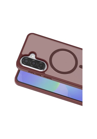 Galaxy  Uyumlu  A17 5g Jota Magsafe Kapak - Bordo