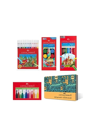 Çocuklar İçin Yaratıcı Boyama Seti - 12 Renk Ve Defter