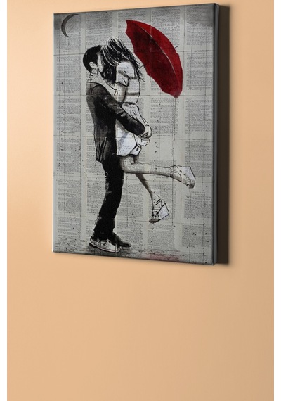 Webstyle Sayılarla Boyama Seti Kasnaklı Aşk Ve Kırmızı Şemsiye 2 60 X 75 Cm