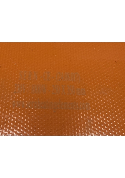 Sern Açık Büfe Silikon 25x35cm Yapışkanlı Termikli Isıtıcı Rezistans 1000w 230v