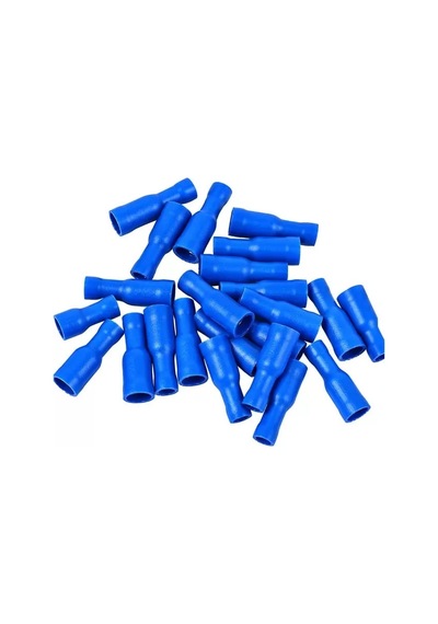 Sh Powermaster Pm-39054 1,5-2,5mm2 Kesit 24x7x5mm Soket Mavi İzoleli Kablo Pabucu 100'lü Paket Najmaddin