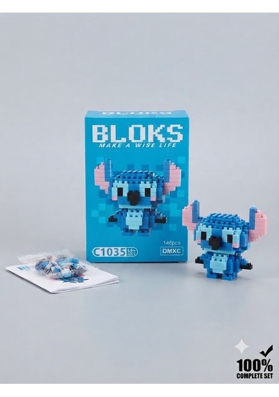 Mavi 3d Kalem + 146 Parça Bloks Seti Yaratıcılığını Tek Pakette Keşfet Stitch109