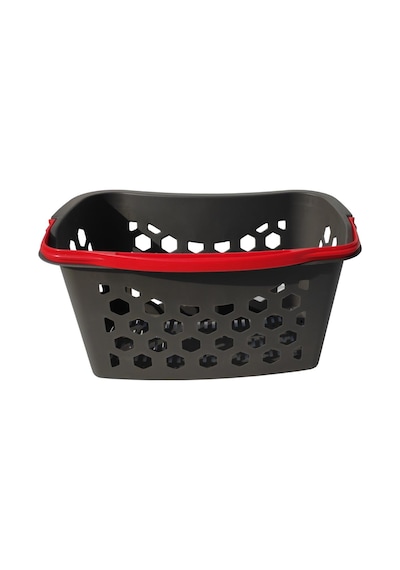 Fasulye Tipi Plastik Alışveriş Sepeti - Market El Sepeti Siyah
