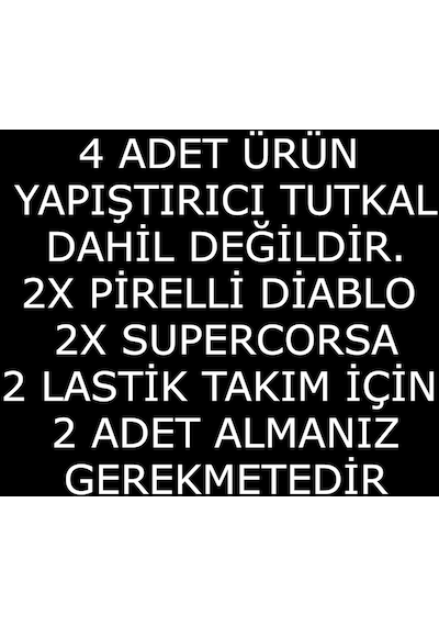 Motosiklet 3d Lastik Yazısı 2x Pirelli Diablo 2x Supercorsa Moto Lastik Sticker