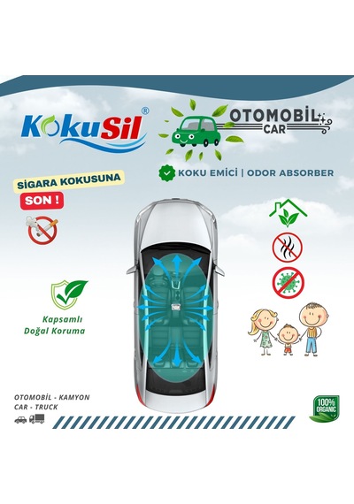 KokuSil Otomobil, Araba, Oto ve Kamyon Koku Giderici Koku Emici