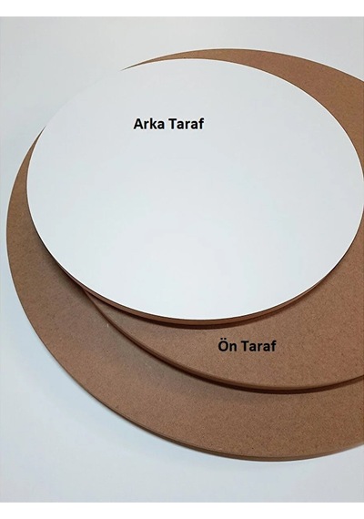 Ahşap Supla 10 Adet 30 Cm Yuvarlak Tekyüz Beyaz Çocuk Yaz-sil Boyanabilir Kara Tahta Oyuncak