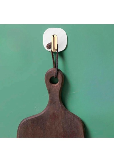 2li Yapışkanlı Retro Askılık Dolap Kapak Kulpu Beyaz 5468 Çok Renkli