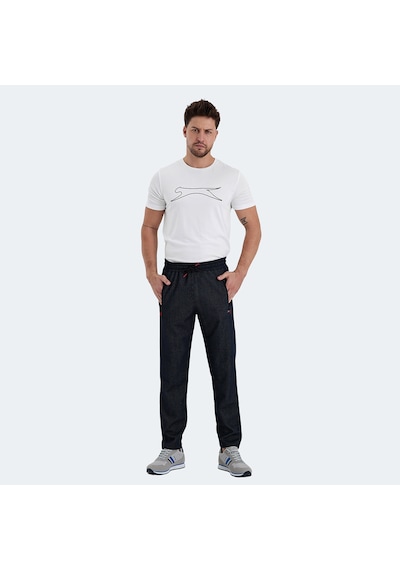 Slazenger KUFE IN Erkek Fermuar Cepli Lacivert Eşofman Altı