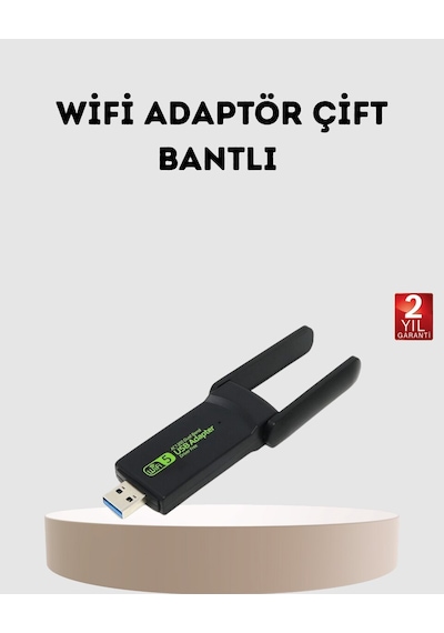 Northcity Dual Band Wifi Adaptör 1200 Mbps Usb 3.0 Çift Antenli Geniş Kapsama Alanı