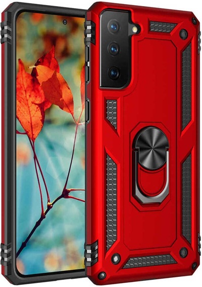 Galaxy S21 Kılıf Zore Vega Kapak Kırmızı