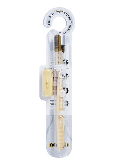 2 Adet Nano-b Organik 4 Cm Sterıl Gümüş Diş Fırçası
