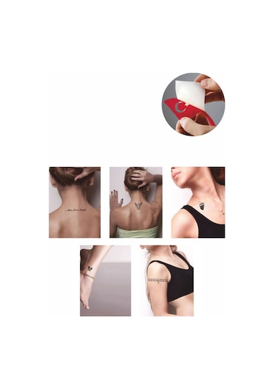 Enhavalı Fantezi Modelleri Hint Kınası ile Geçici Dövme Yapma Seti