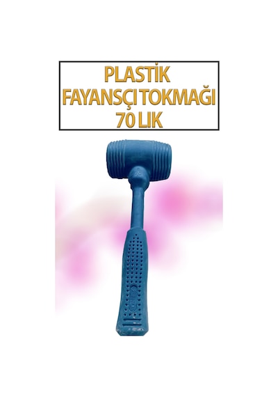 Kauçuk Tokmak Fayans Fayansçı Tokmağı Çekiç Seramik Karo Döşeme Parke Tadilat 70 Lik Siyah