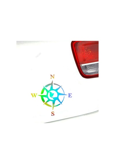 Gül Pusula Araba Sticker Yapıştırması 1