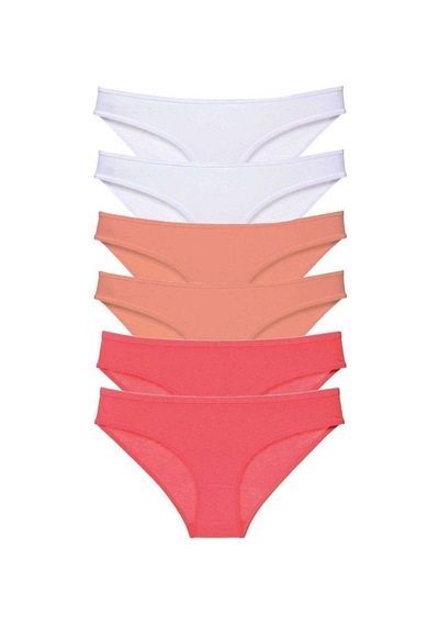 6 Adet Süper Eko Set Likralı Kadın Slip Külot 551 Beden: S Standart