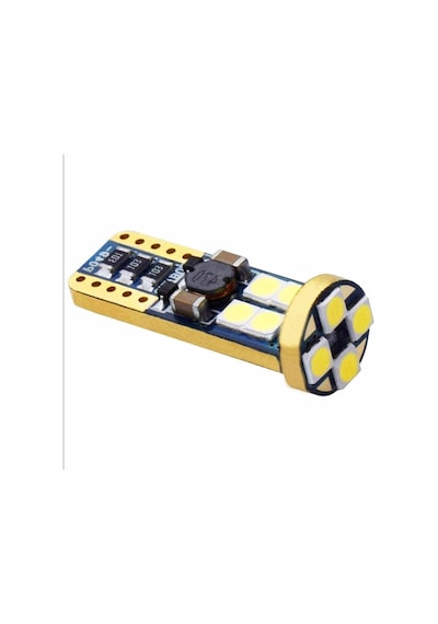 12 Ledli Park Plaka Tavan Ampulü T10 Led Dipsiz W5w Canbus - Beyaz Standart