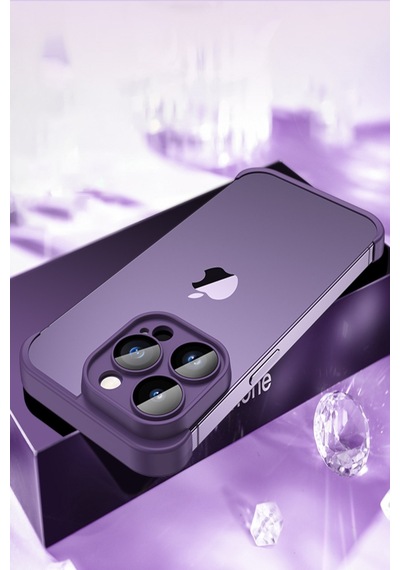 Apple Uyumlu iPhone 13 Pro Max Kılıf 2 Parçalı Alt Üst Kamera Lens Korumalı Sert Silikon Kapak