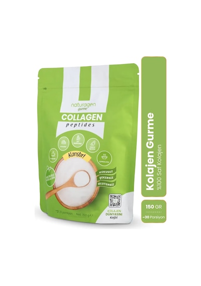 2 Adet Naturagen Kolajen Gurme %100 Saf Collagen Peptides - 150 Gram