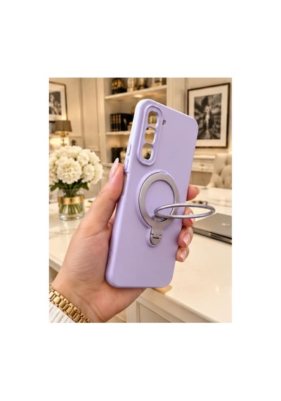 İnfinix Hot 60 Pro Plus İle Uyumlu 360 Derece Dönebilen Kalın Metal Magsafe Halka Stantlı İçi Kadife Korumalı Ultra Lüx Premium Silikon Kılıf Lila İnfinix Hot 60 Pro Plus İle Uyumlu 360 Derece Dönebilen Kalın Metal Magsafe Halka Stantlı İçi Kadife Korumalı Ultra Lüx Premium Silikon Kılıf Lila