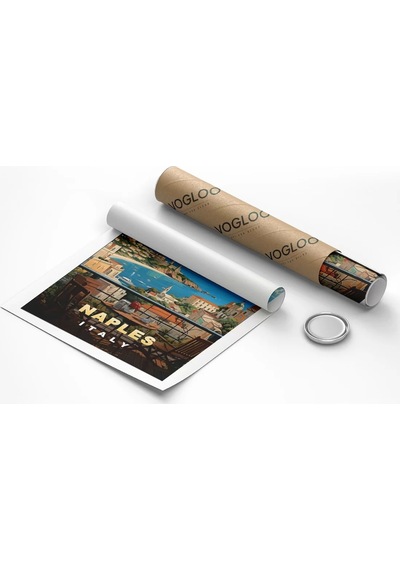 Çerçevesiz Poster Napoli'nin Tarihi Sokakları