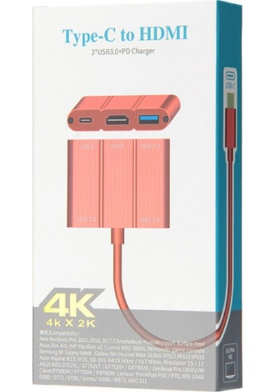 Nettech Plastik 10 Cm Type-c To Hdmi Kablo