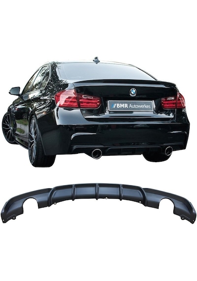 Bmw F30 Uyumlu Yedek Parça M Performance Difüzör Mat Siyah