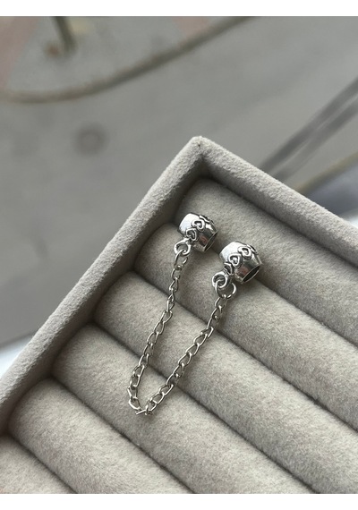 Ebedi Kalpler Güvenlik Zinciri Charm Asafaccessory Gümüş