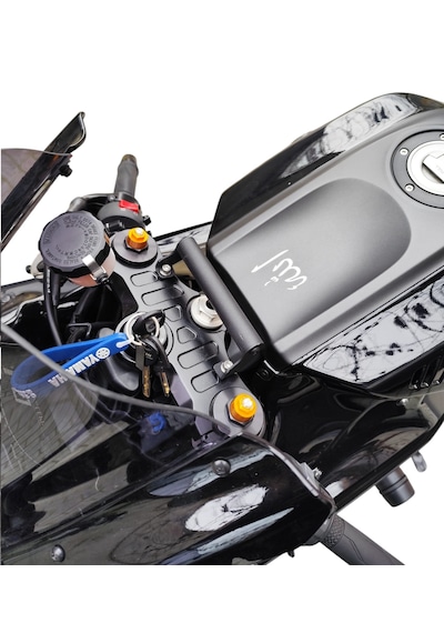 Yamaha R7 Smart Bar - Telefon / Kamera Tutucusu Mat Siyah