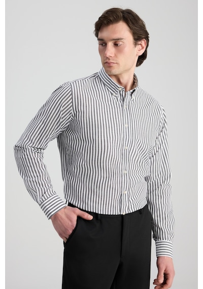 D'S Damat Ds Damat Slim Fit Siyah Çizgili Gömlek 0hc02ort11265 Çok Renkli