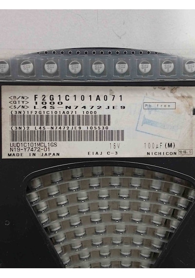 Uud1c101mcl1gs 100mf 16v 10x10 Smd Kondansatör 70 Adet