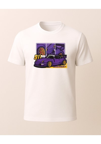 Hugo Boss 911 Baskılı T-shirt Beyaz