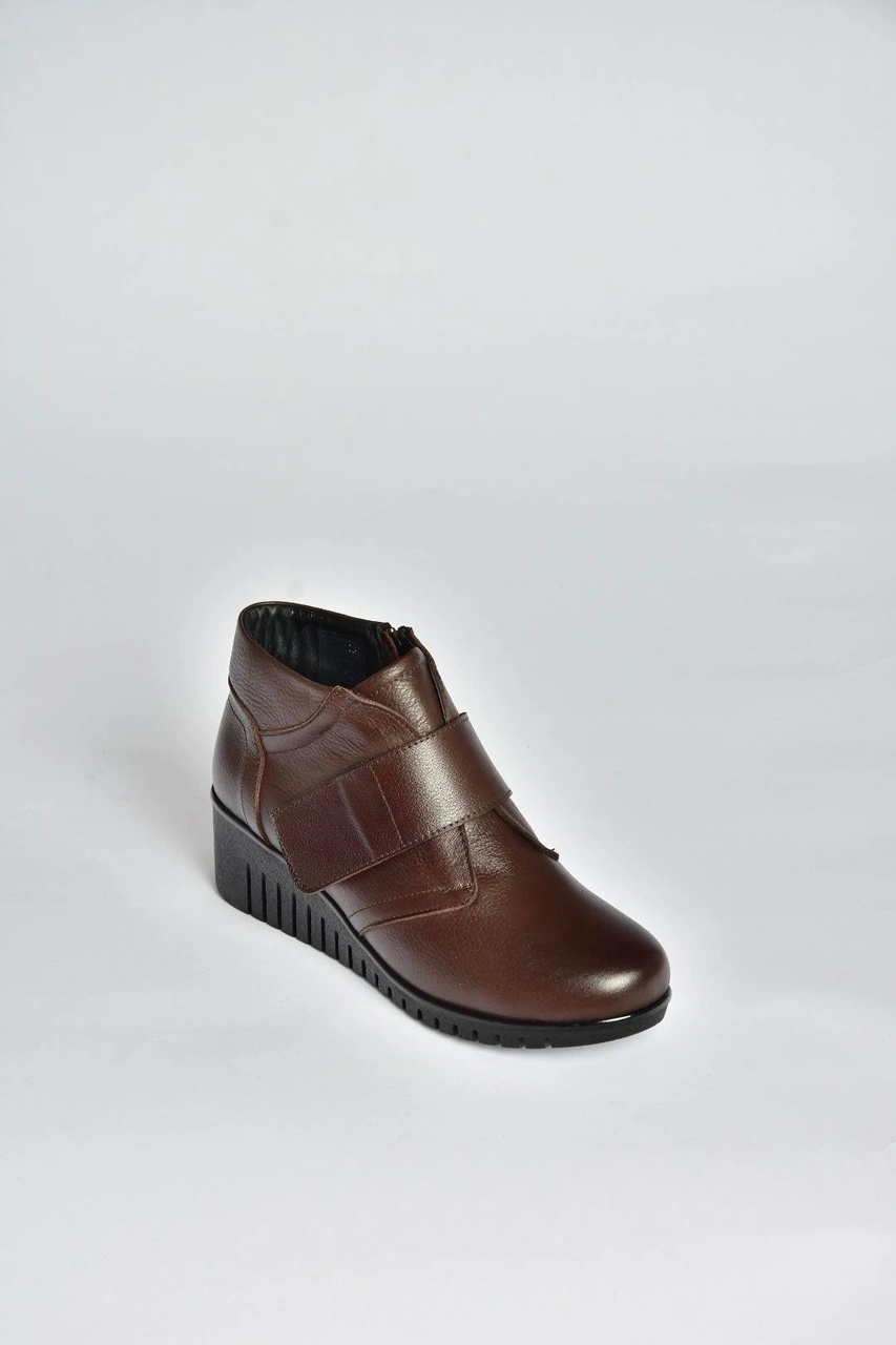 Fox Shoes V324501903 Kahverengi Hakiki Deri Cırtlı Kadın Bot Kahverengi-hakiki Deri