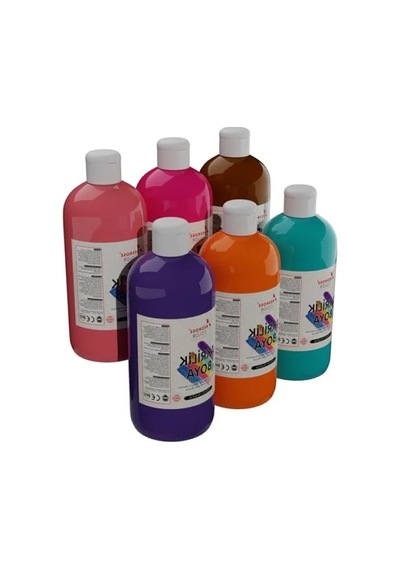 Dayanıklı Akrilik Boya Seti 6 X 500 Gr 0.2 L